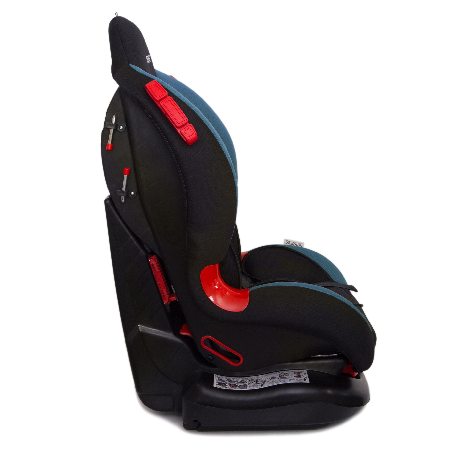 Автокресло Babyton Bony Black-Aqua 1/2 (9-25 кг) черный - фото 13