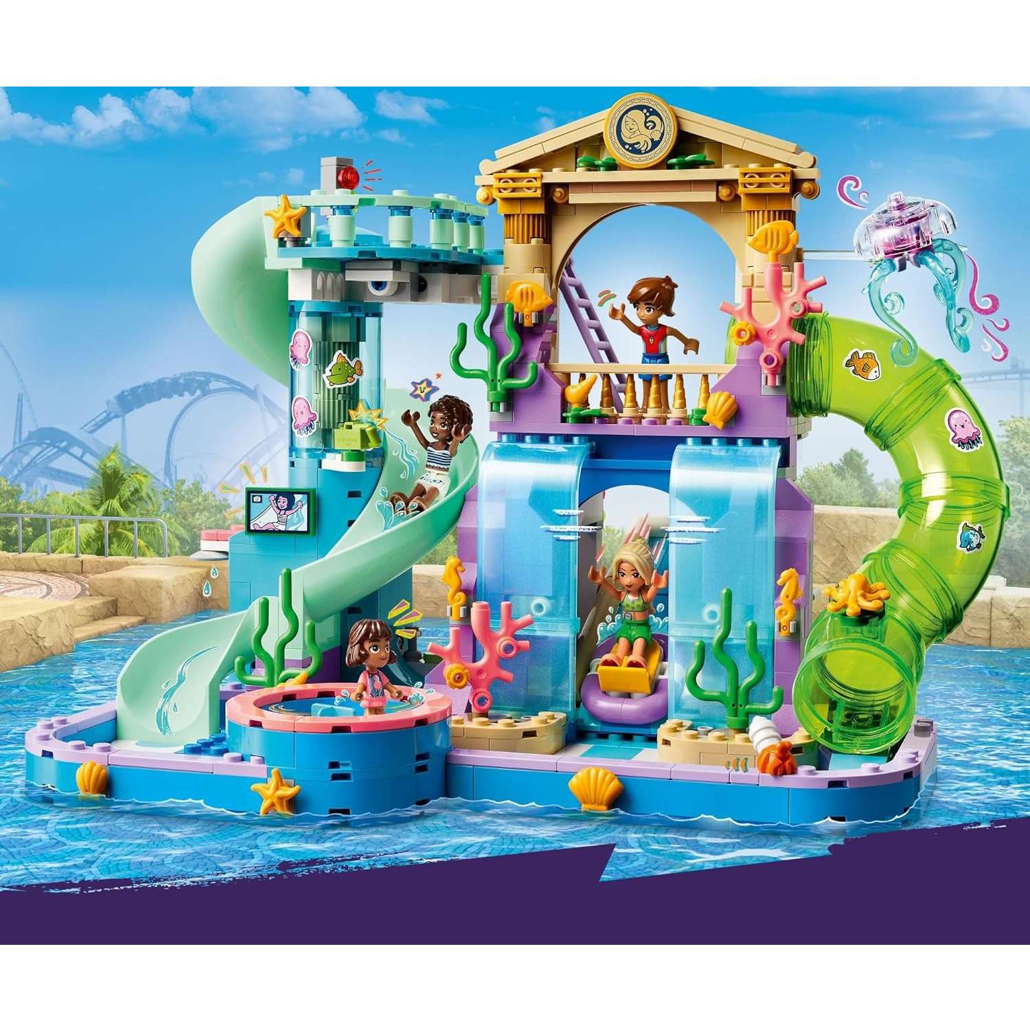 Конструктор LEGO Friends Аквапарк Хартлейк-Сити 814 дет. - фото 9
