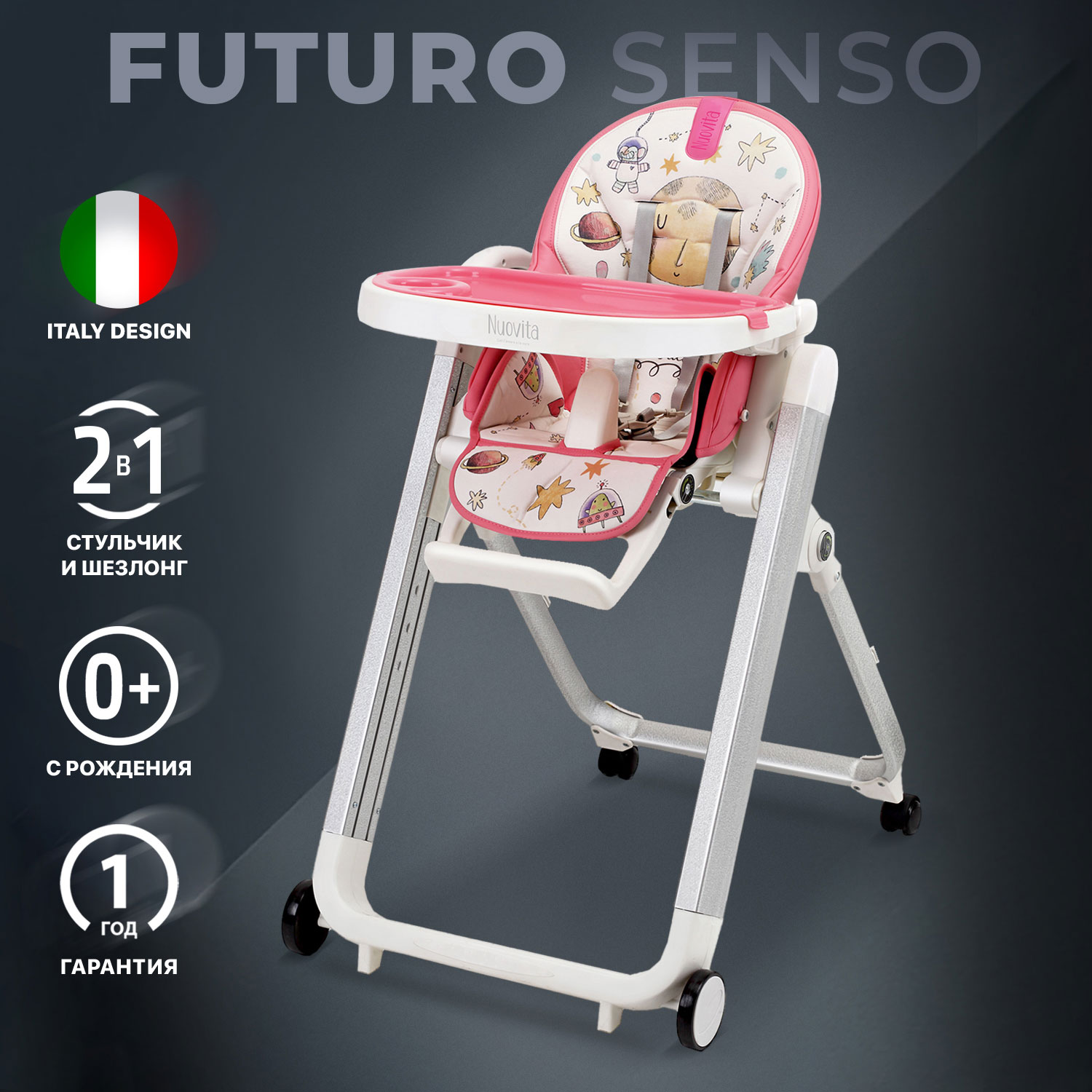 Стульчик для кормления Nuovita Futuro Senso классический - фото 2