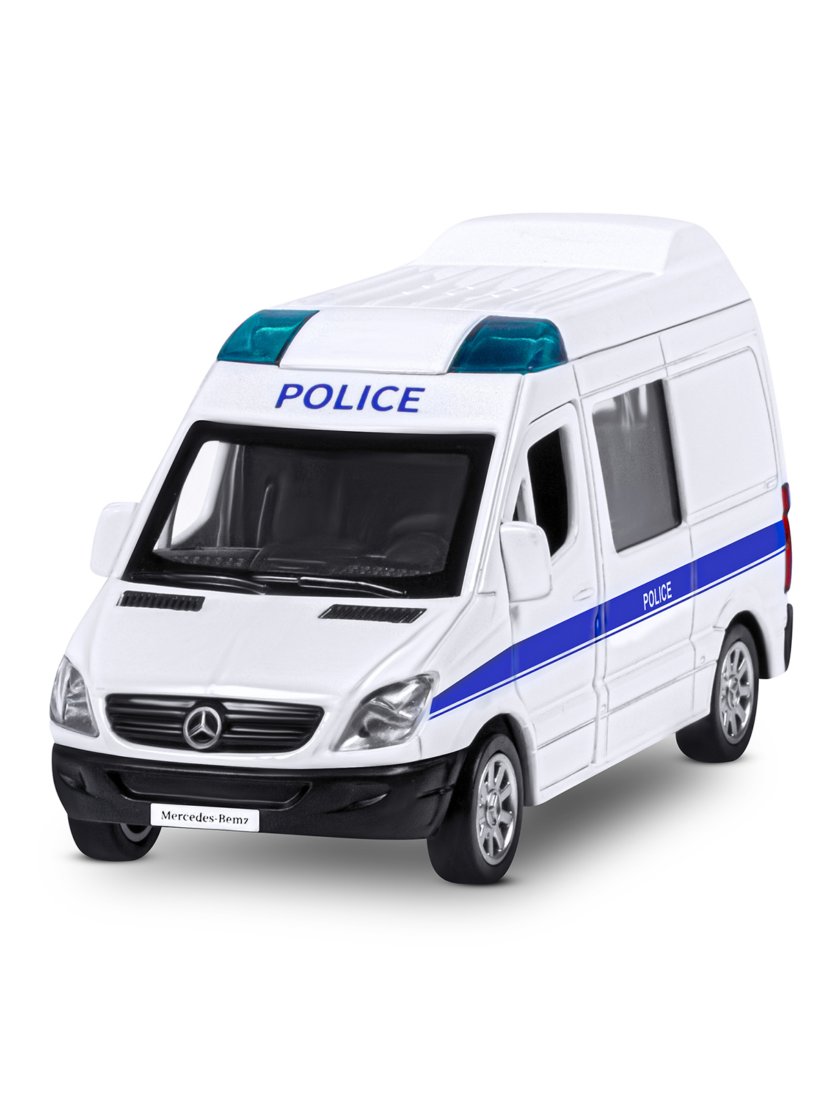 Полицейская машина АВТОпанорама Mercedes Benz Sprinter 1:53 Полиция JB1251634 - фото 13