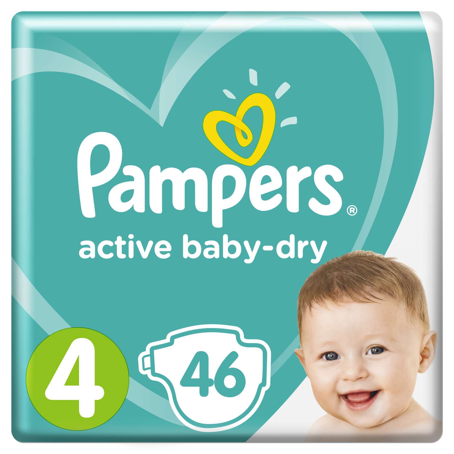 Подгузники Pampers Active Baby-Dry 4 (9-14 кг) 46 шт. - фото 1