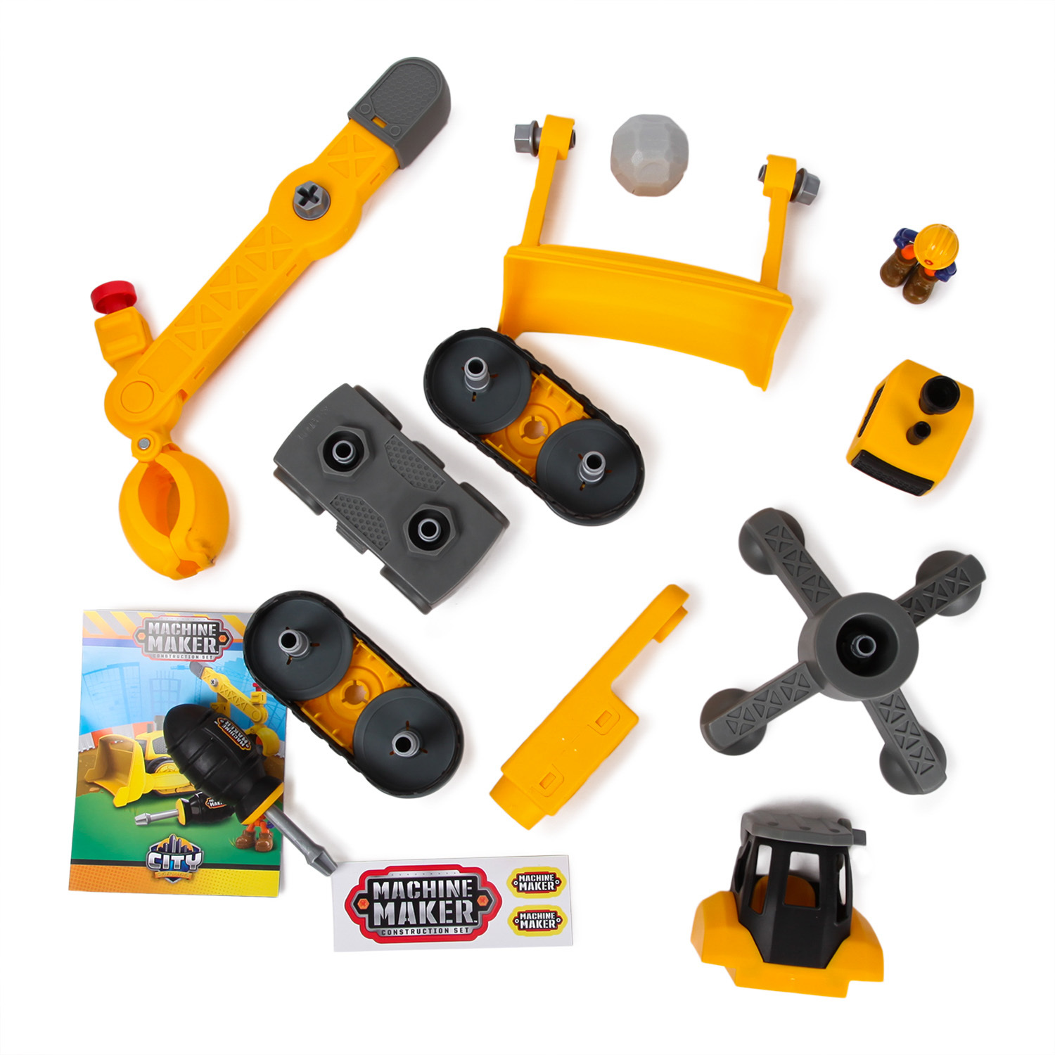 Конструктор Machine Maker Бульдозер Кран 12 дет. - фото 2