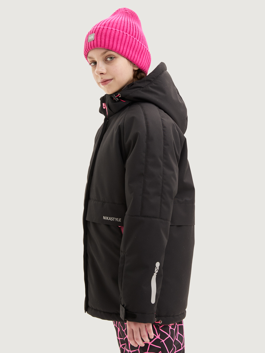 Куртка и полукомбинезон NIKASTYLE 7з3225 черный/фуксия - фото 7