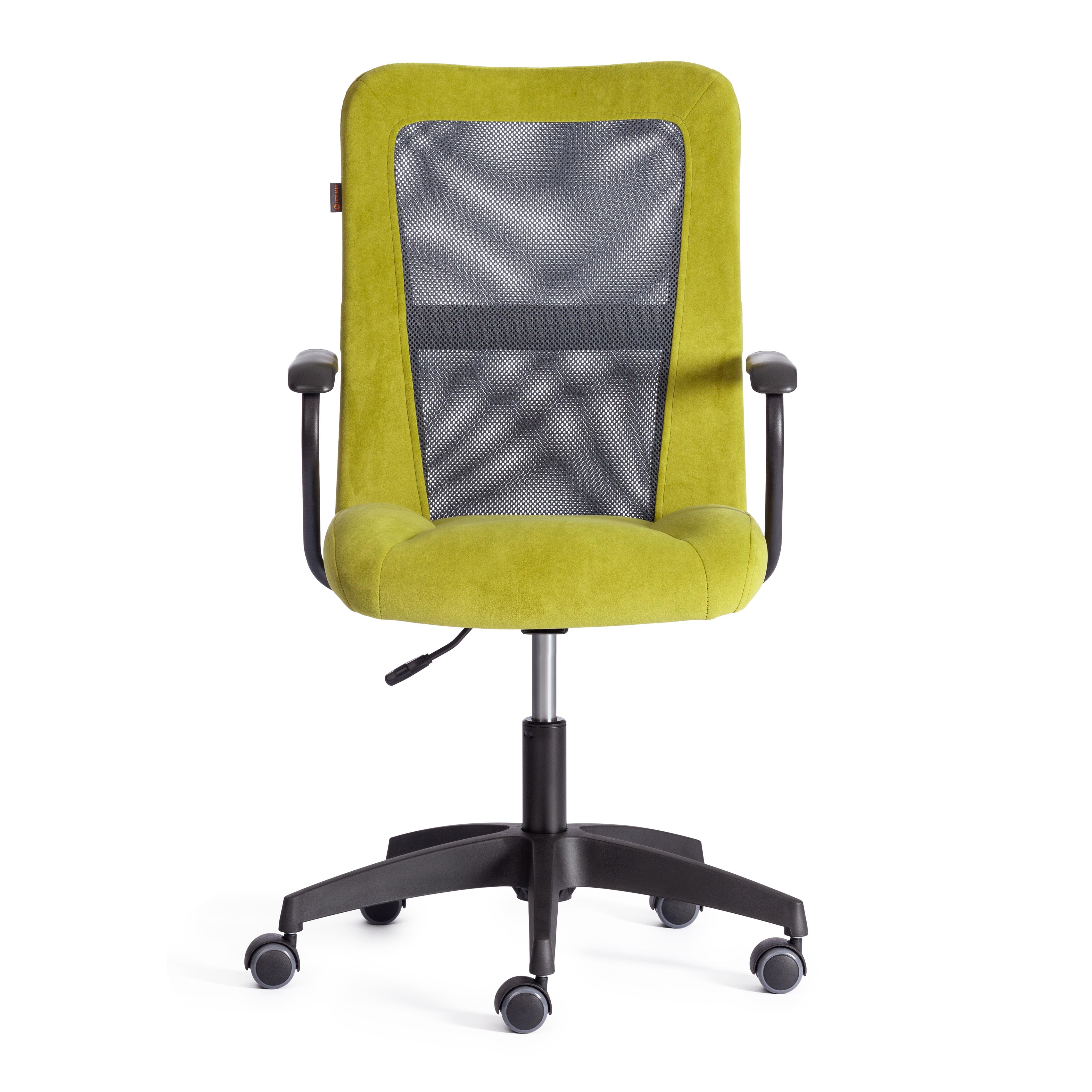 Компьютерное кресло TETCHAIR Стафф флок ткань олива серый - фото 6