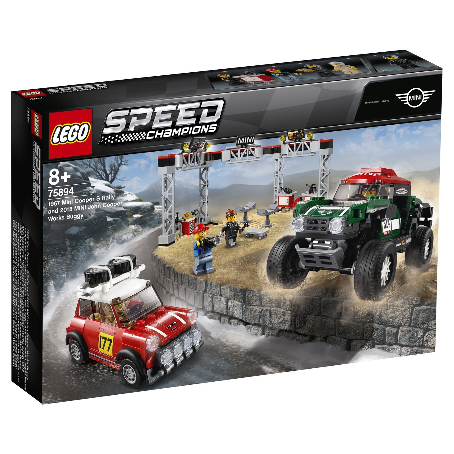 Конструктор LEGO Speed Champions Mini Cooper 1967 и 2018 - фото 2