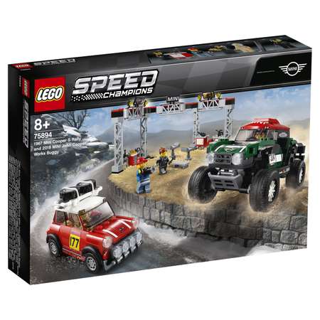 Конструктор LEGO Speed Champions Mini Cooper 1967 и 2018 блочный