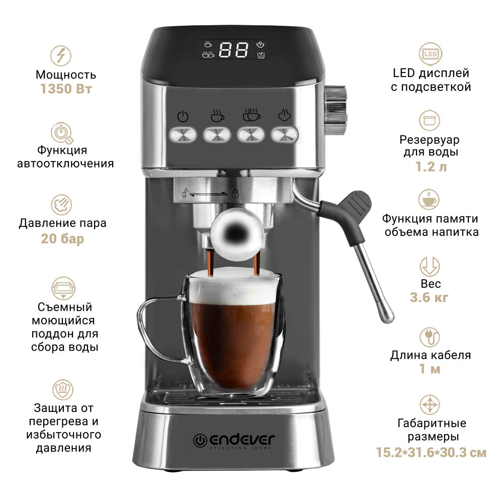 Кофеварка ENDEVER COSTA-1089 - фото 7