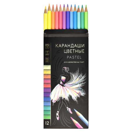 Карандаши цветные Феникс + 12 шт.