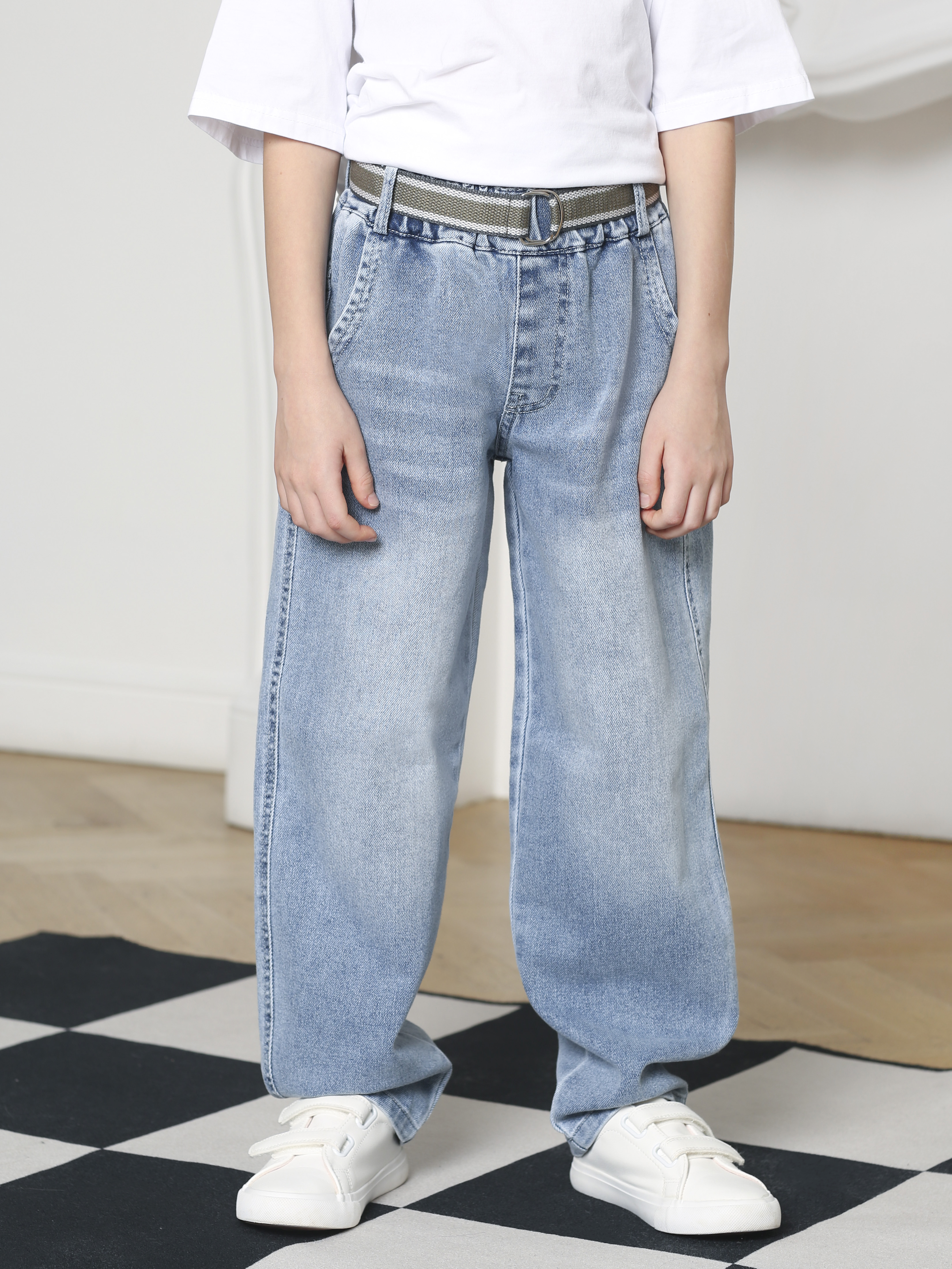 Джинсы-бананы СИНИЙ МИР R139A-IL - фото 4