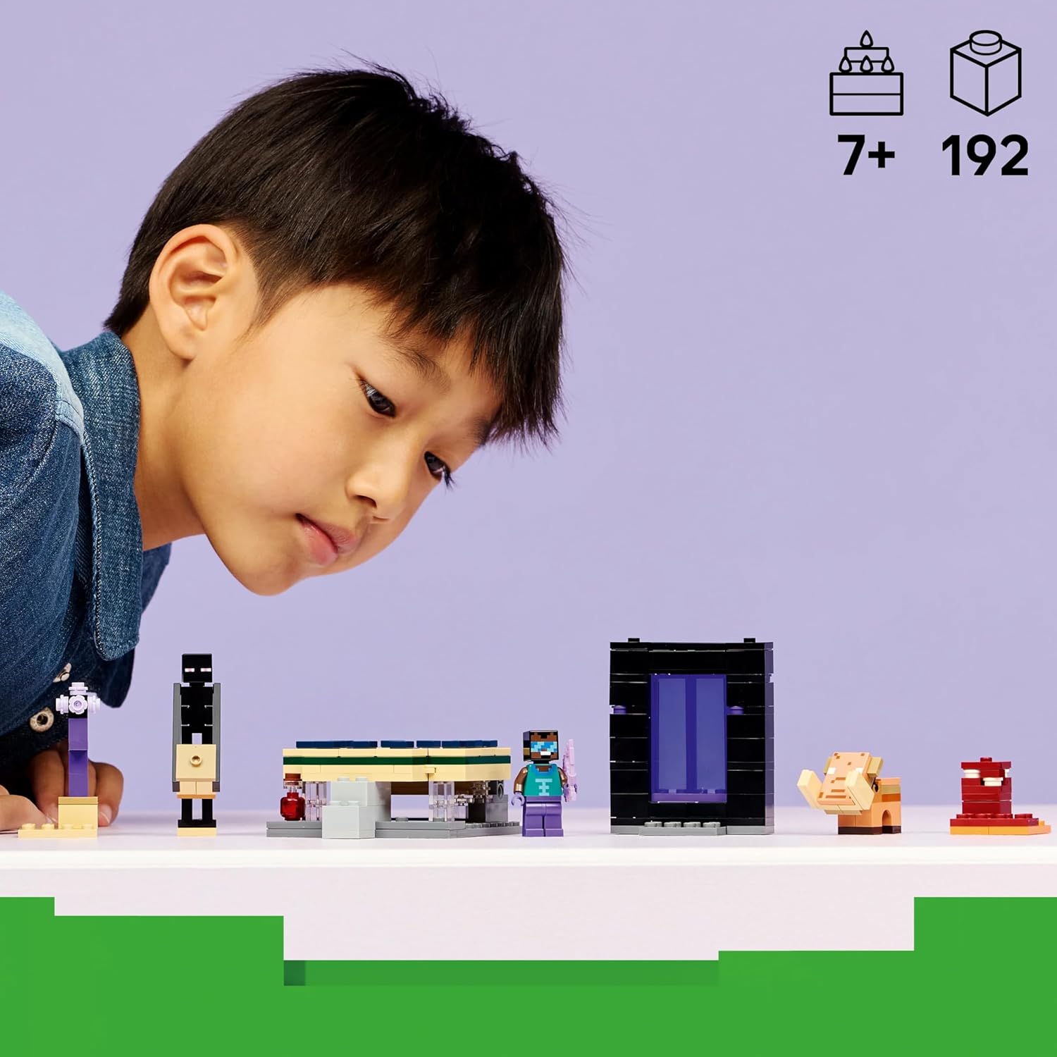 Конструктор LEGO Minecraft Путешествие к Нижнему миру 192 дет. - фото 7