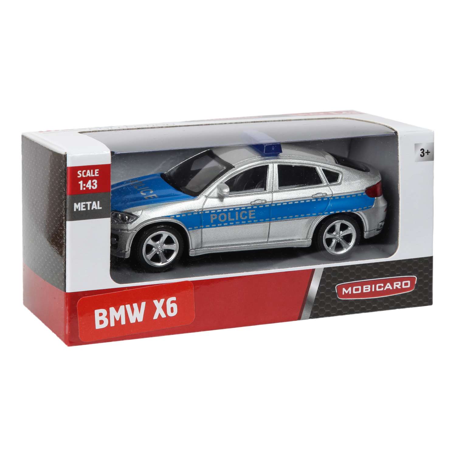 Полицейская машина Mobicaro BMW X6 1:43 444002DEP - фото 2