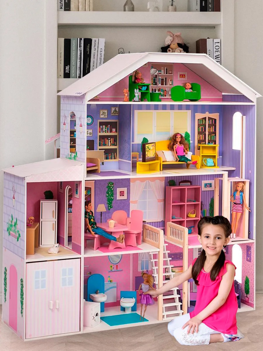 Домик для кукол PAREMO 135 см с мебелью PD316-03 - фото 3