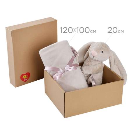 Игрушка мягкая Abtoys зайчик Мягкое сердце 20 см