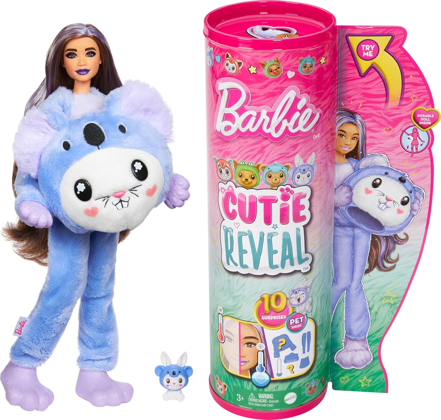 Кукла модельная Barbie Cutie Reveal Зайка HRK26 - фото 1