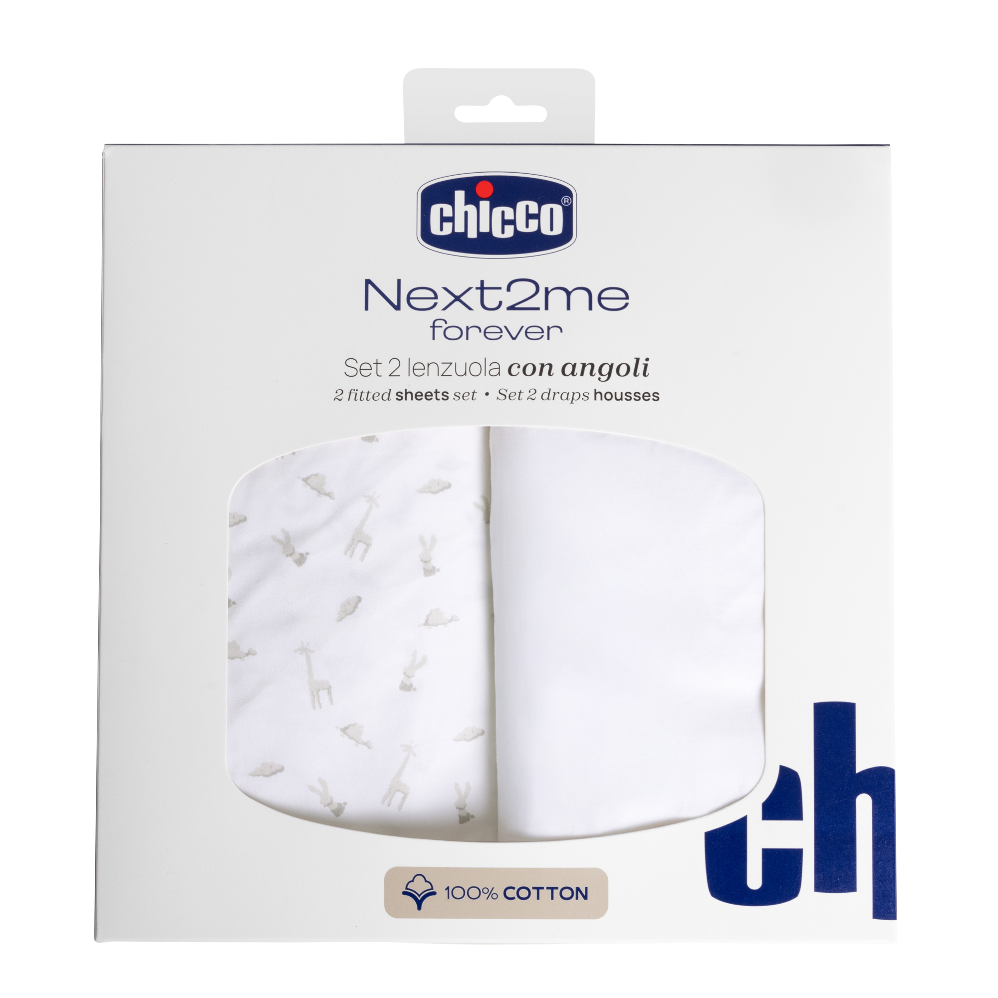 Комплект постельного белья Chicco N2M Forever 2 простыни 2 предм. - фото 1