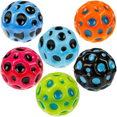 Попрыгунчик №1TOY Moon Ball классический 6см в ассортименте