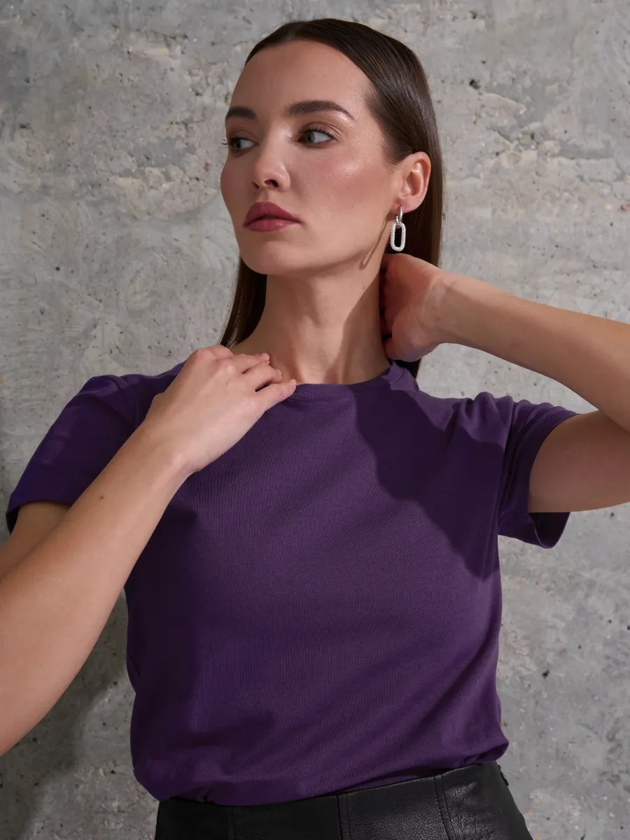 Футболка UZCOTTON W-F/Слива - фото 6