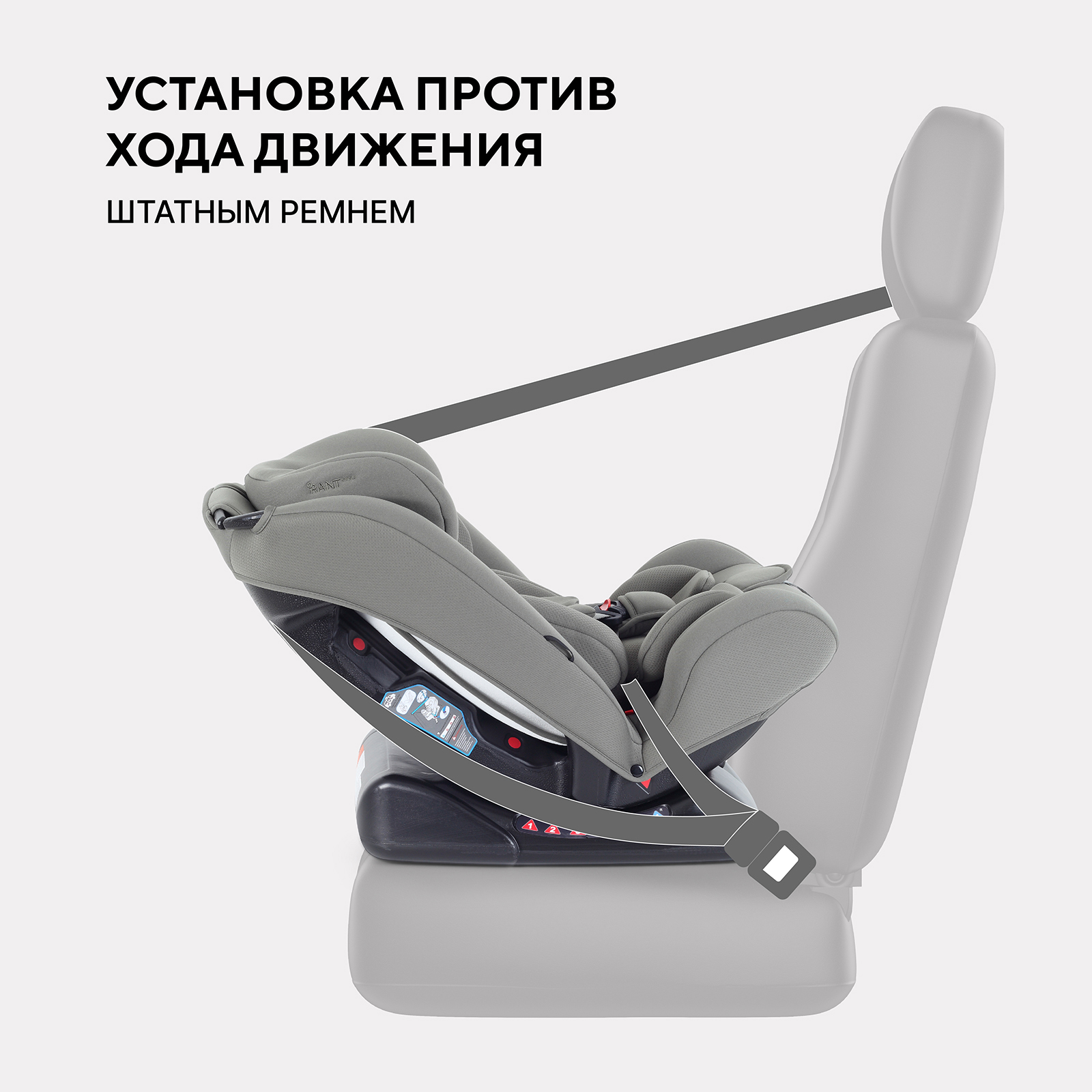 Автокресло Rant Basic Unity next 0+/1/2/3 (0-36 кг) зеленый - фото 4