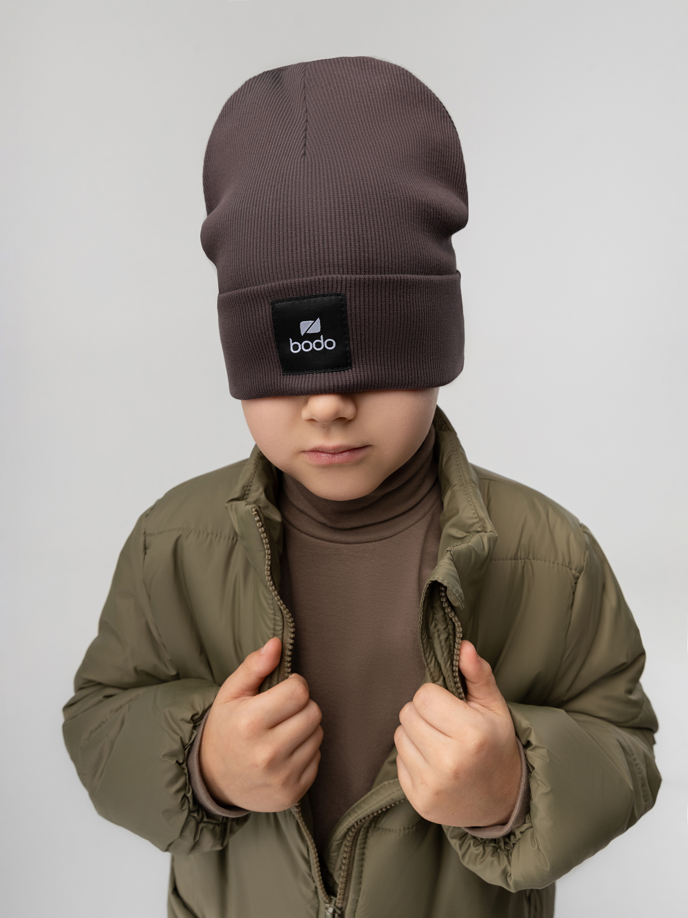 Шапка Bodo 10-271MU_темно-коричневый - фото 2