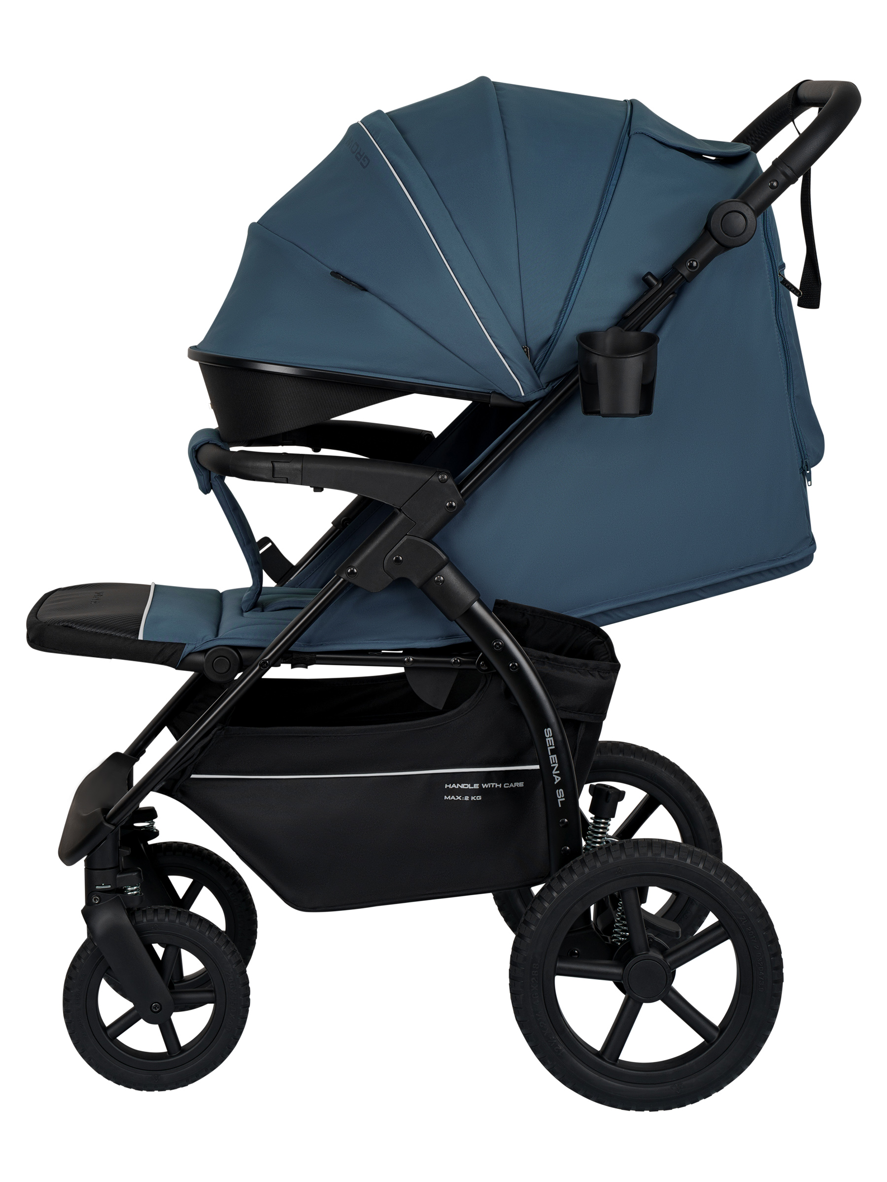 Коляска прогулочная JOVOLA Selena SL, всесезонная синий - фото 20