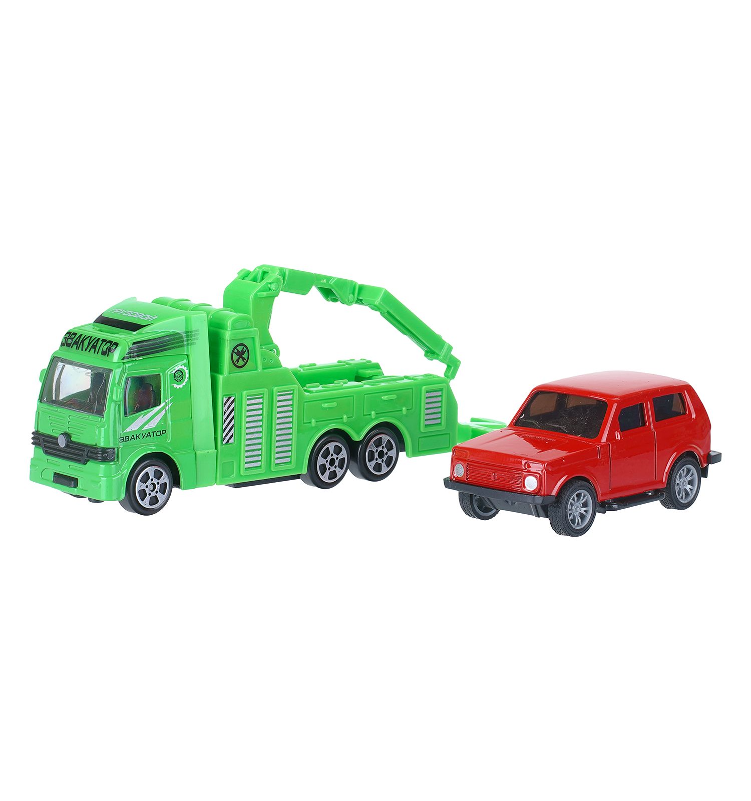 Игровой набор Технопарк LADA 4х4 +Эвакуатор 416407 - фото 1