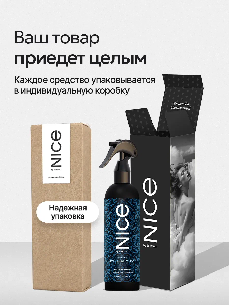 Парфюм для дома освежитель NICE by Septivit Imperial Musk 300 мл - фото 9
