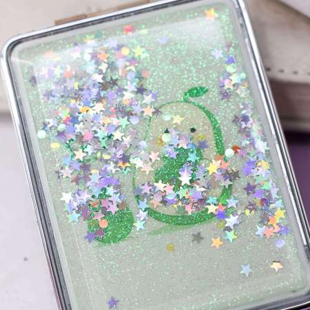 Зеркало iLikeGift Sparkles avocado карманное