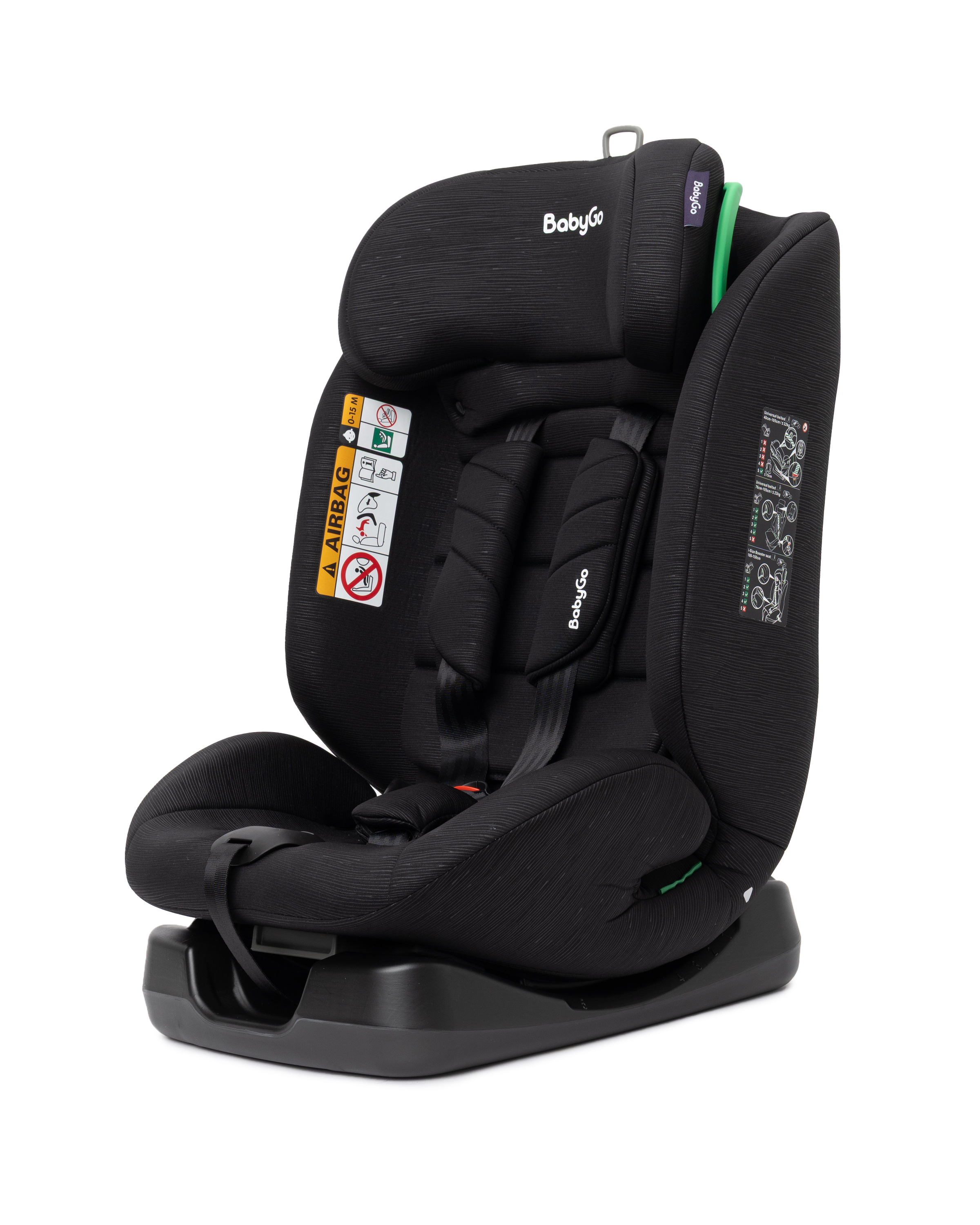Автокресло BabyGo 4-Stage 0+/1/2/3 (0-36 кг) черный - фото 15