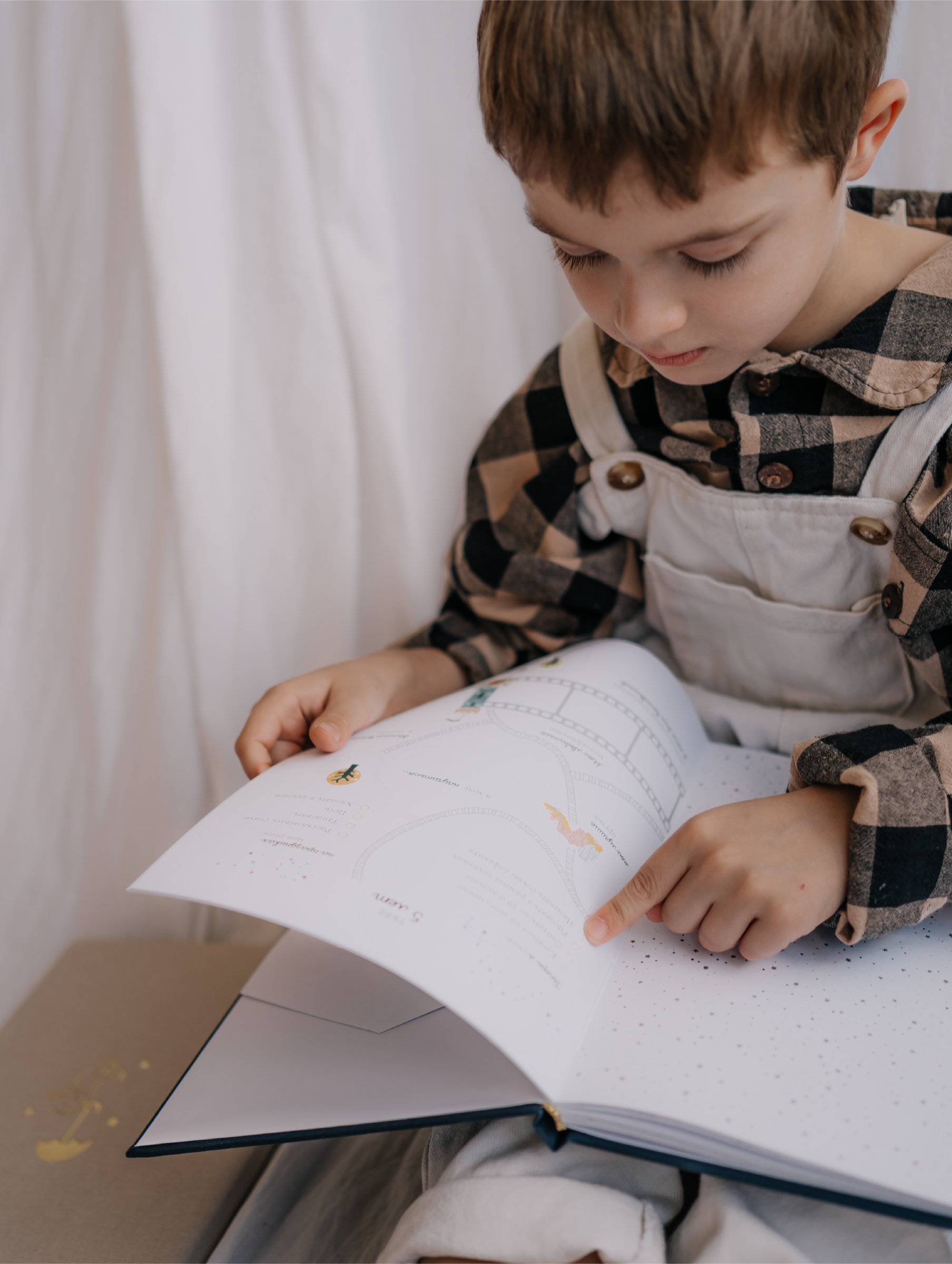 Первый альбом новорождённого Moms Recordbook синяя ткань - фото 13