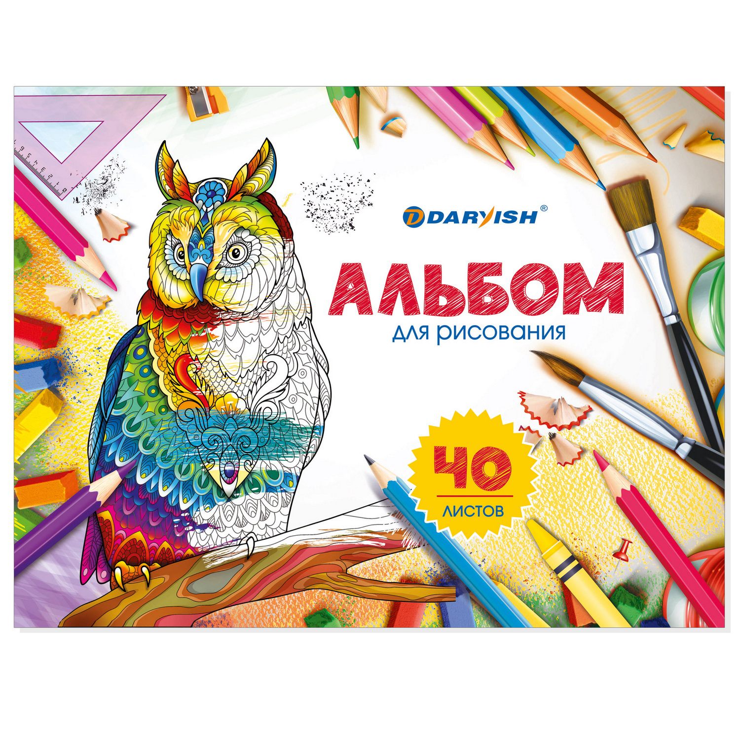 Альбом для рисования Darvish 100гр/м2 40л DV-2741 - фото 9
