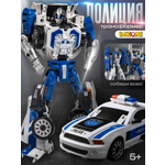 Фигурка BAZUMI Машина полицейская трансформер