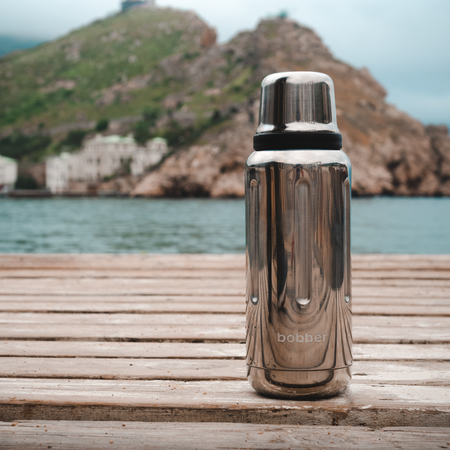Термос 470 мл для напитков Bobber Flask зеркальный