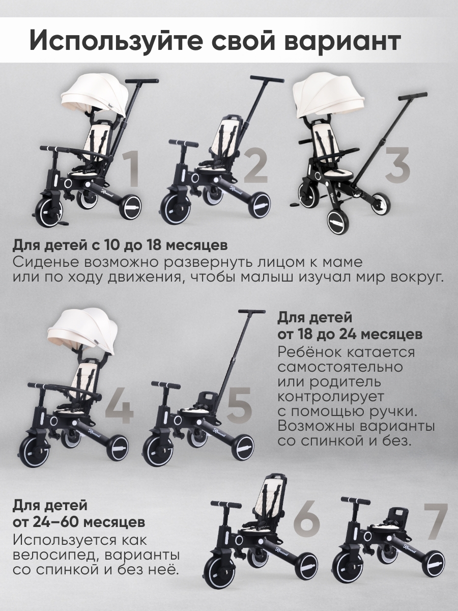 Трехколесный велосипед 41-й Меридиан 10 дюймов - фото 4