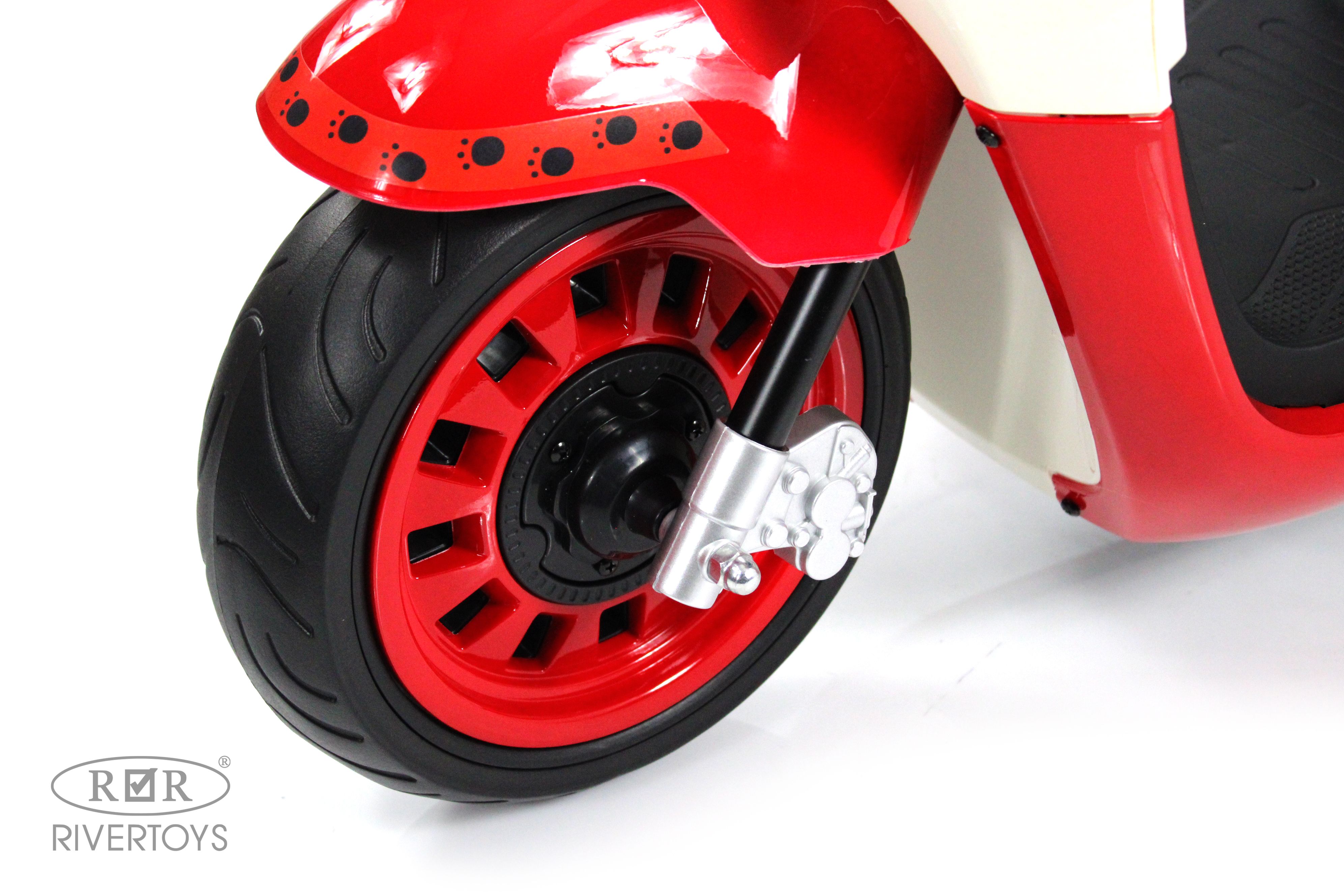Электромобиль RIVERTOYS Z555ZZ-BEIGE-RED - фото 9