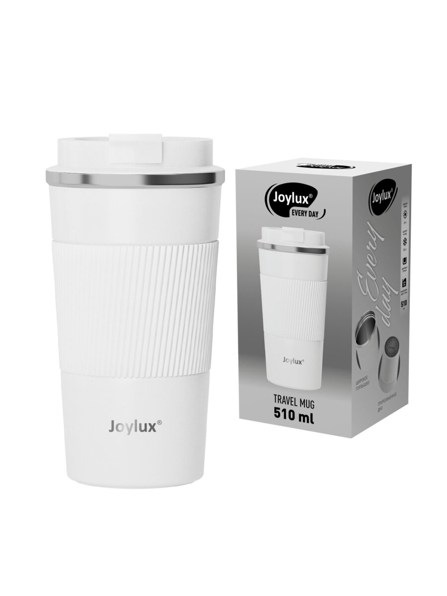 Термокружка Joylux автомобильная 510 мл термостакан для кофе и чая - фото 7