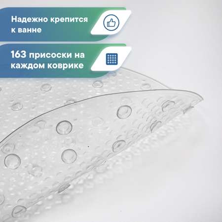 Коврик для ванной на присосках VILINA VILINA 38х69 см «Массажный»