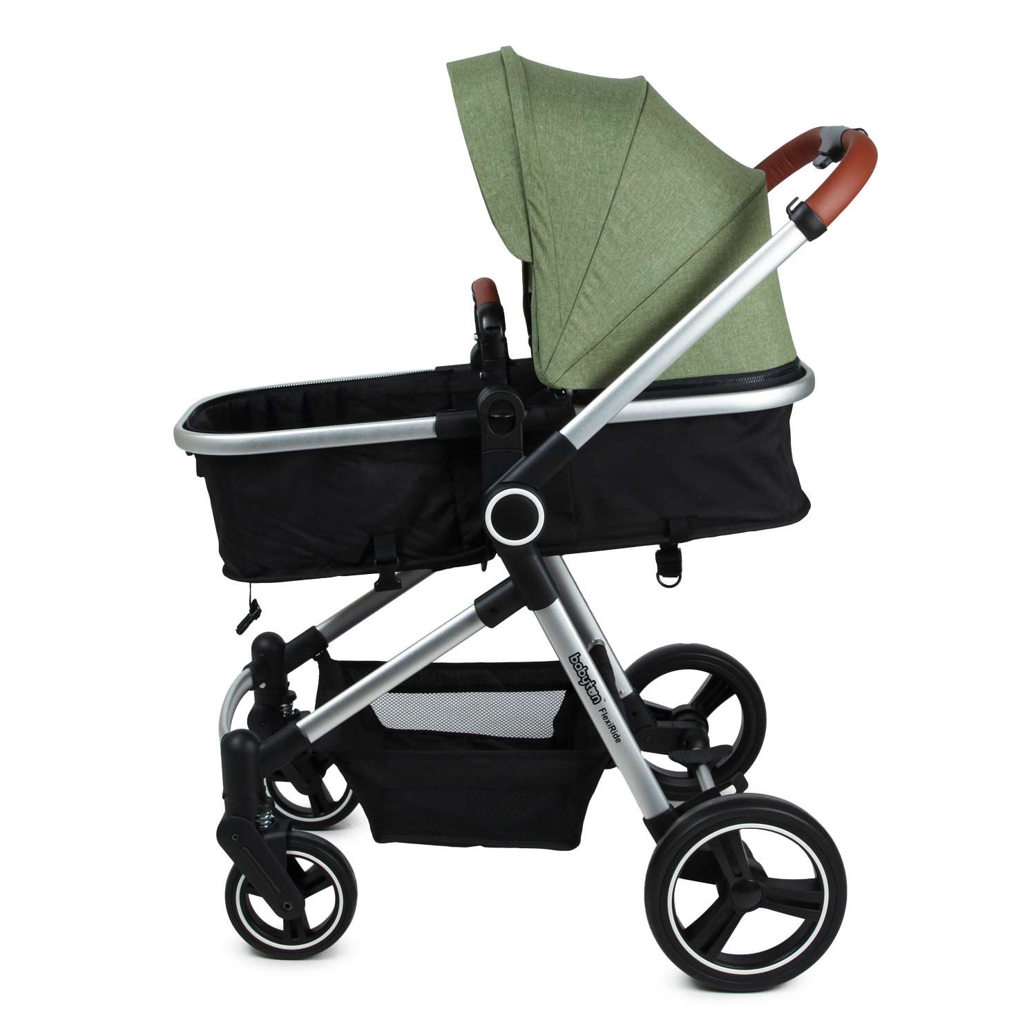 Коляска трансформер Babyton FlexiRide Black-Green - фото 9