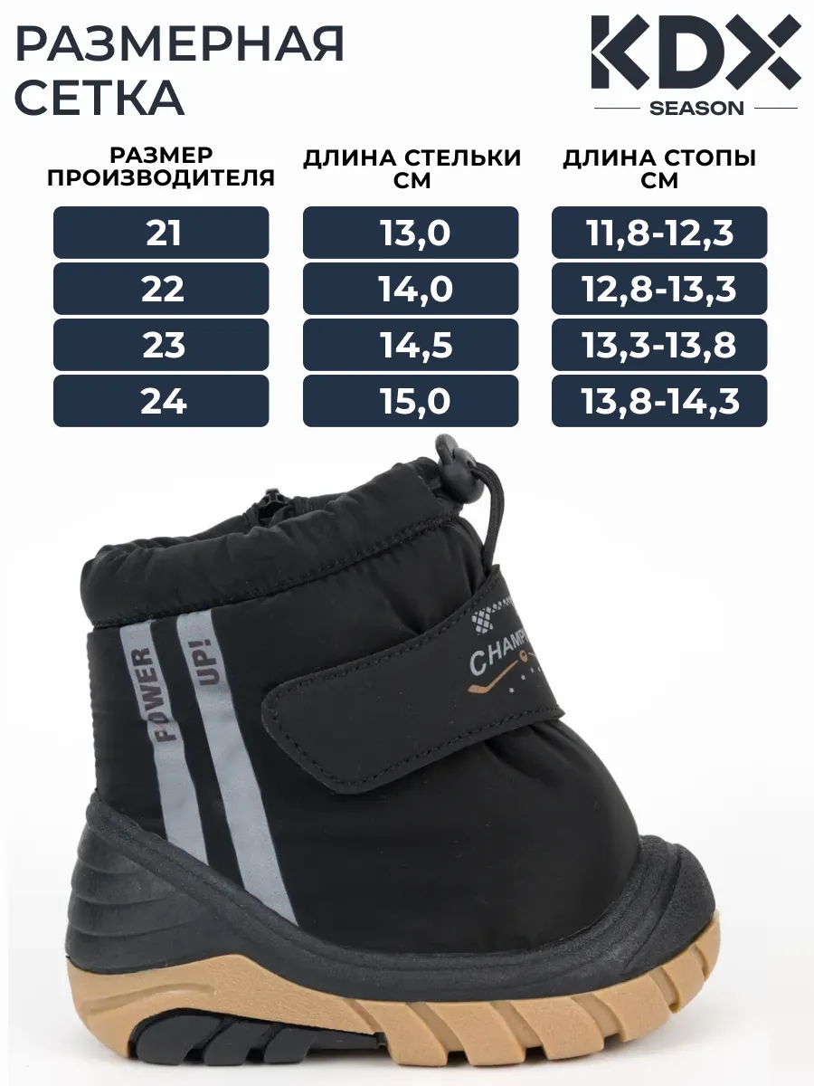 Сноубутсы KDX FL-40 black - фото 4