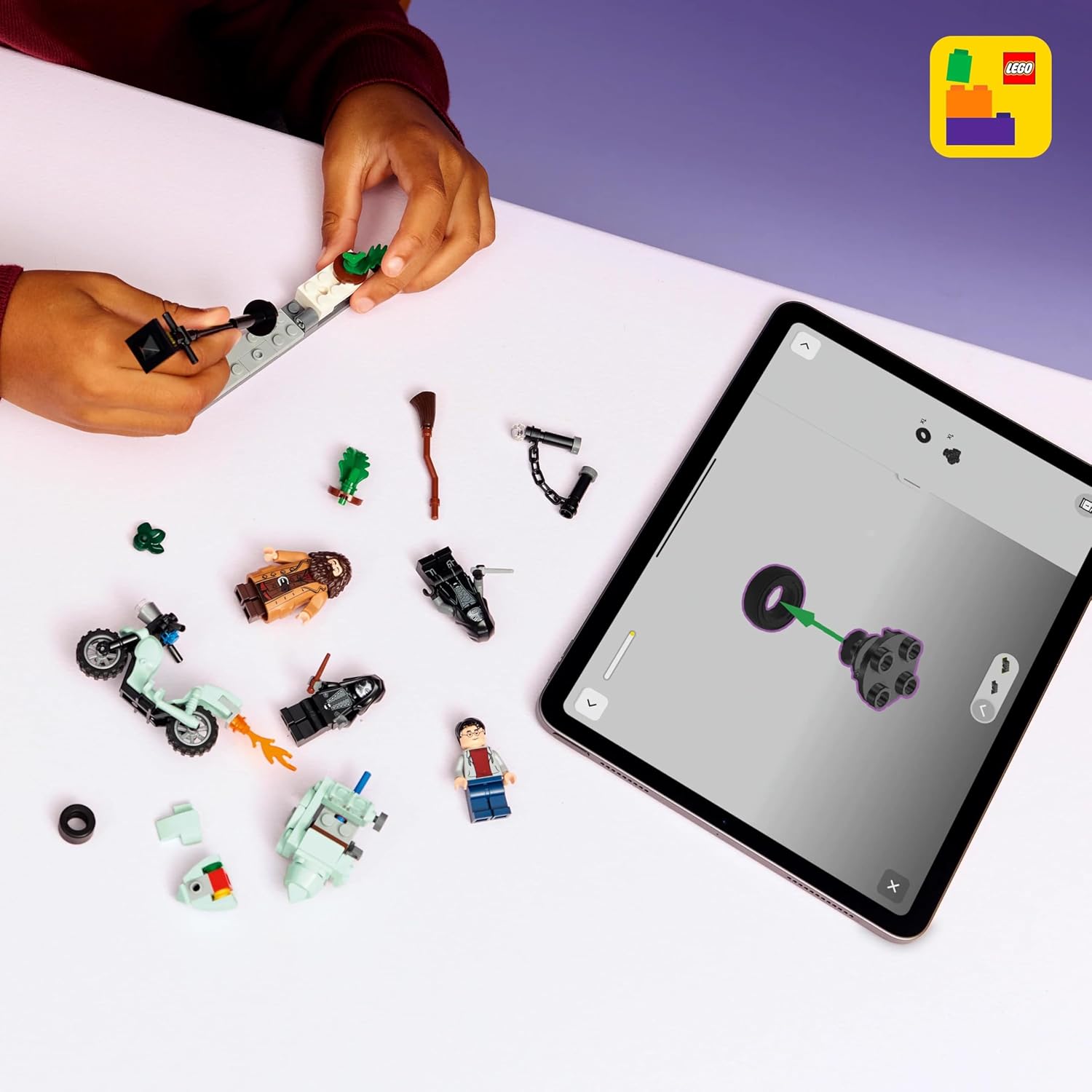 Конструктор LEGO Harry Potter Побег Хагрида и Гарри 124 дет. - фото 10