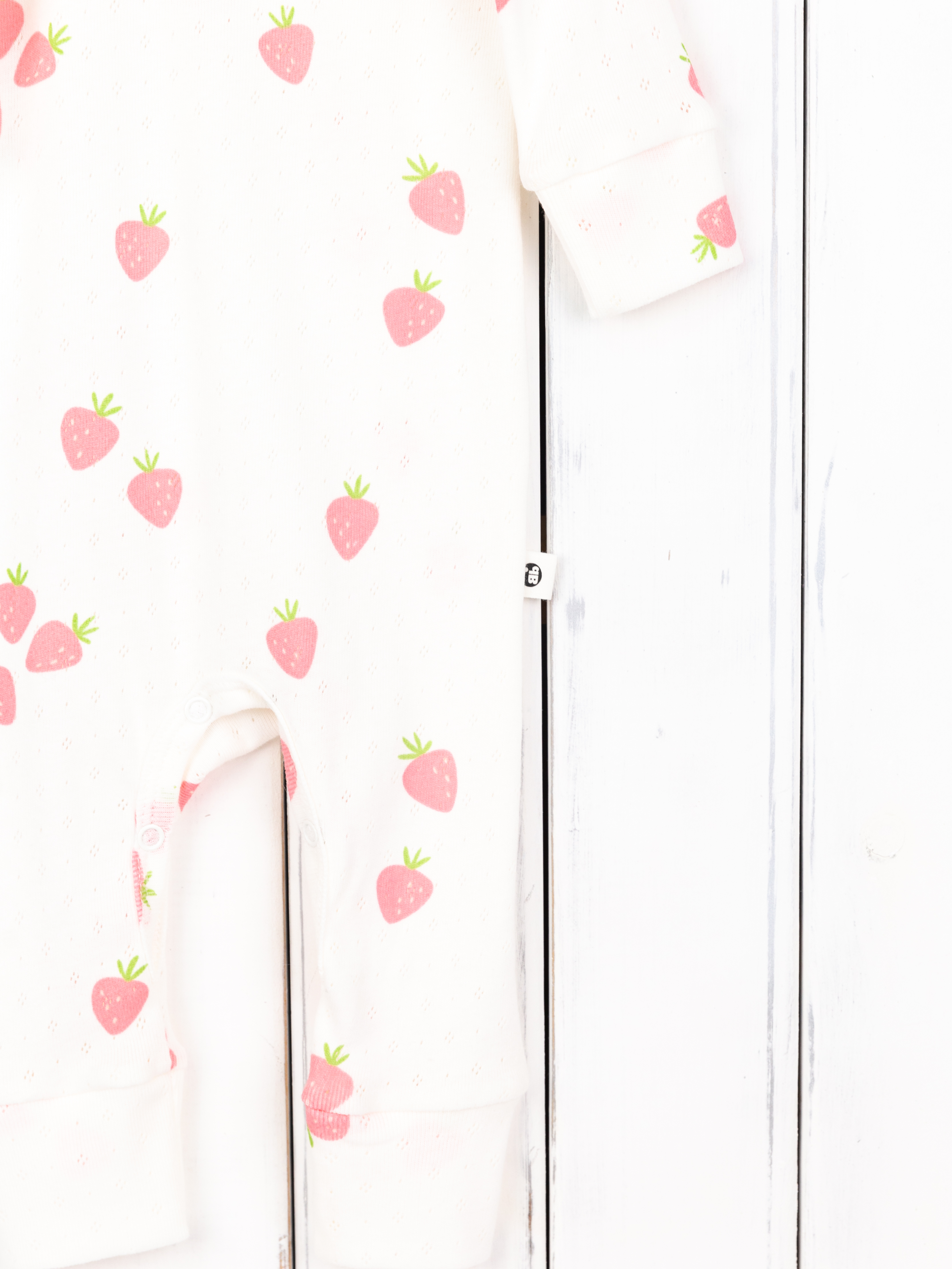 Комбинезон Baby boom К296/10-Р ажурная рибана клубнички - фото 4