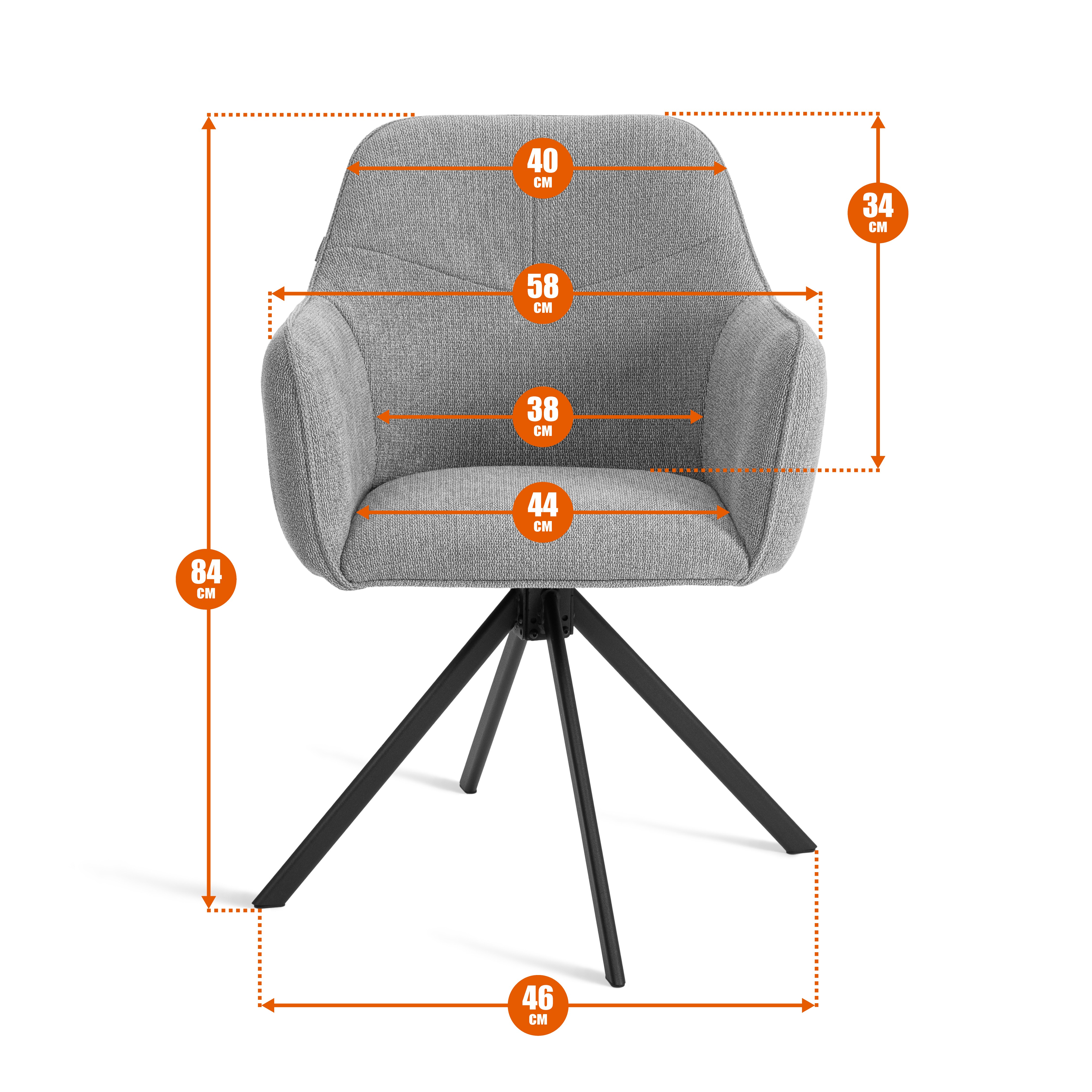 Стул TETCHAIR Монклер велюр букле бежевый - фото 12