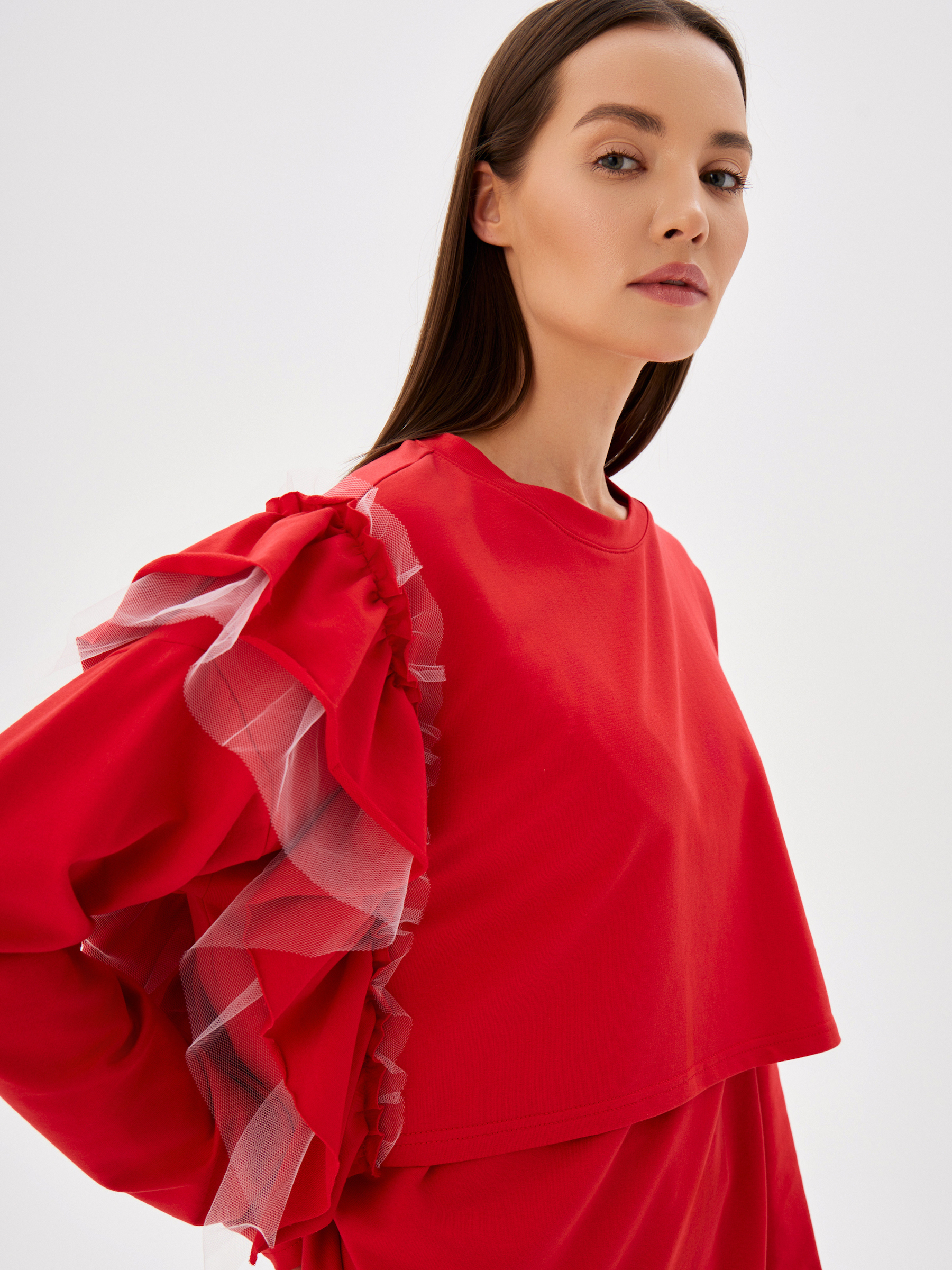 Лонгслив для кормящих Proud Mom ЛВОЛ-0500-красный - фото 4