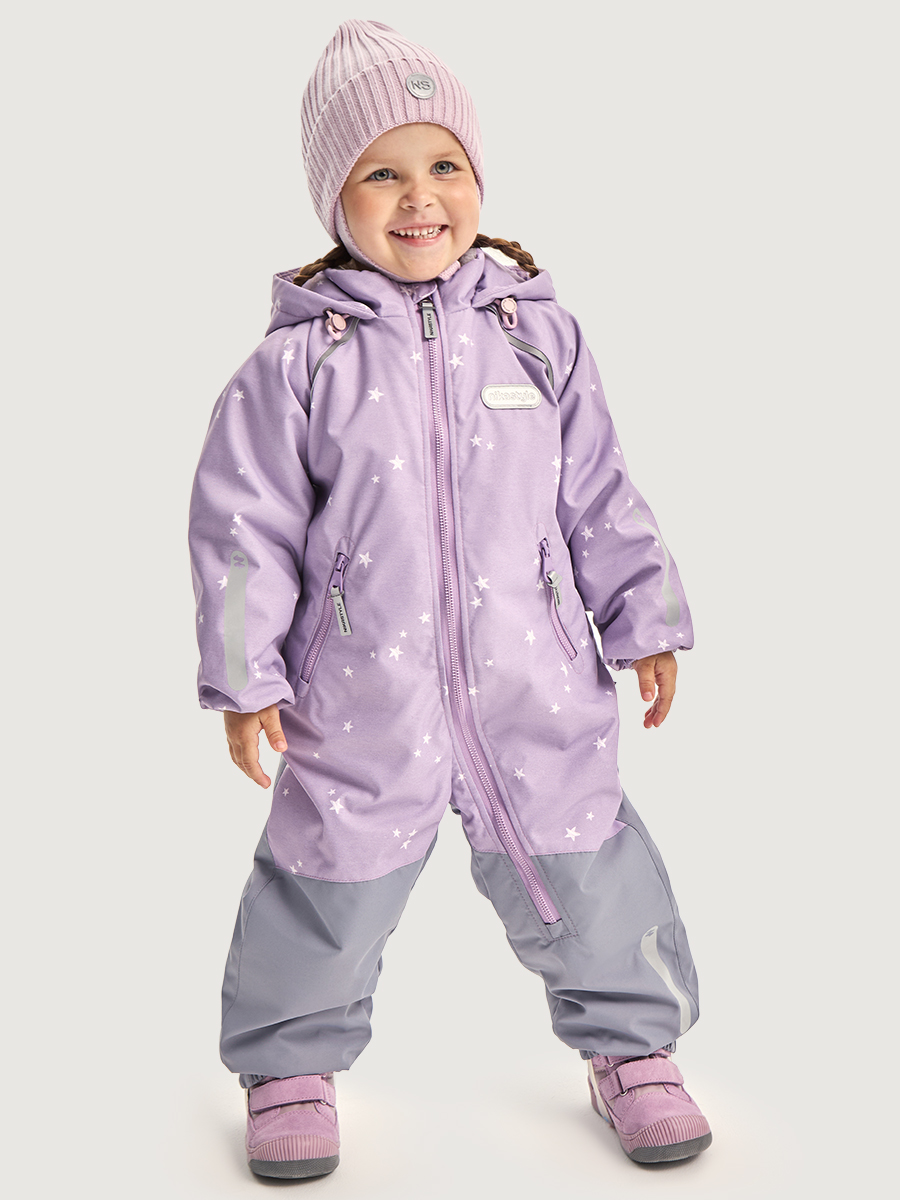 Комбинезон NIKASTYLE 8м0626 пудра/светло-серый - фото 4