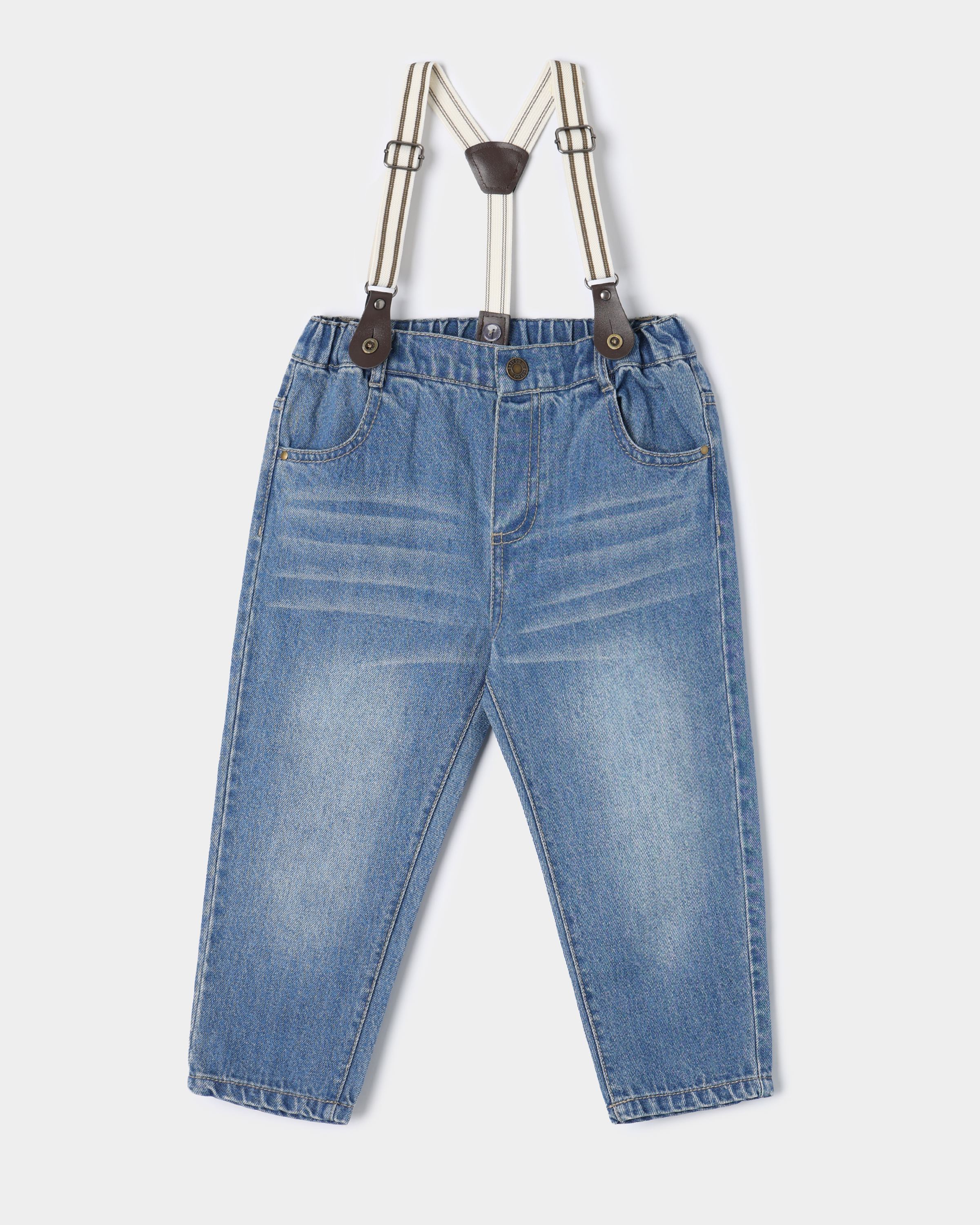 Джинсы на бретелях BabyGo S26BG4BTO1201ib66 - фото 1