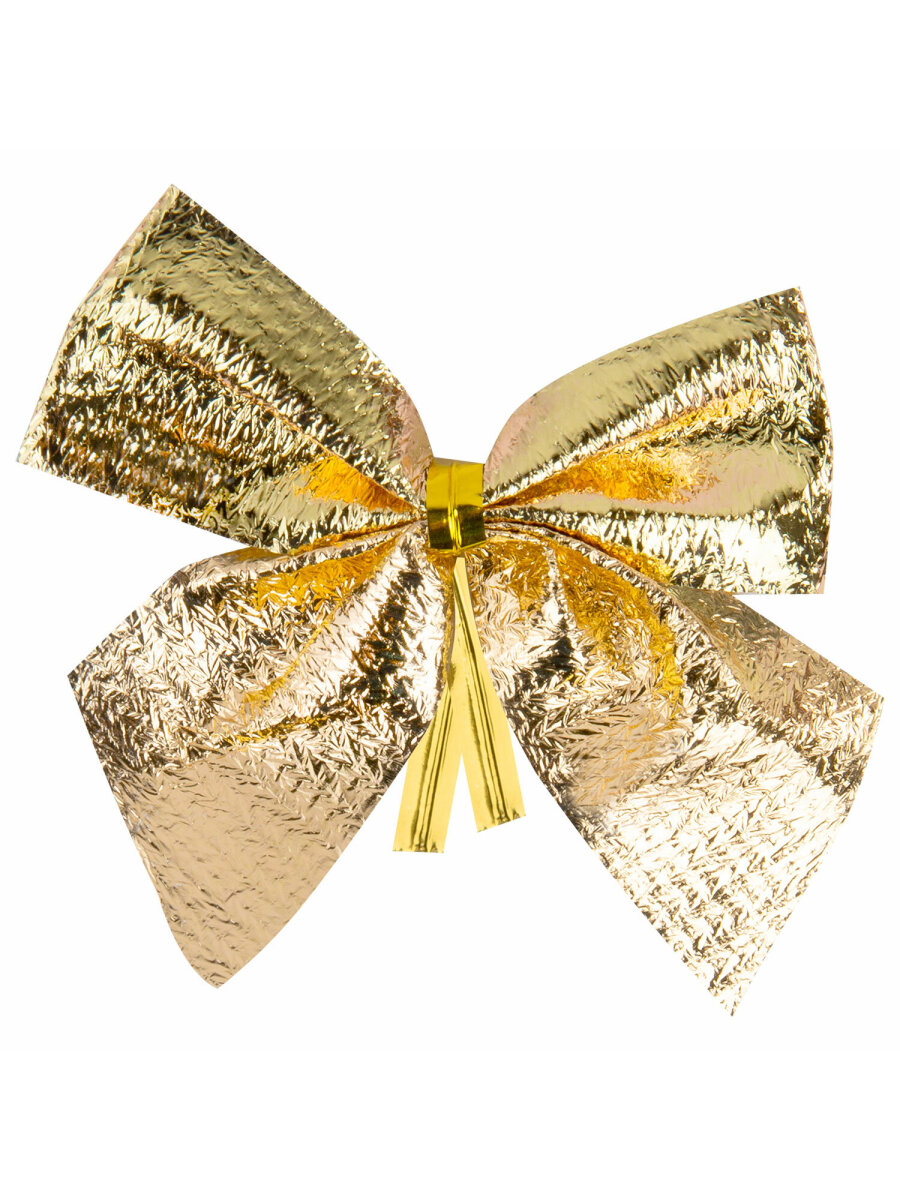 Елочные игрушки Золотая сказка новогоднее украшение набор 24 штуки Бантики - фото 5