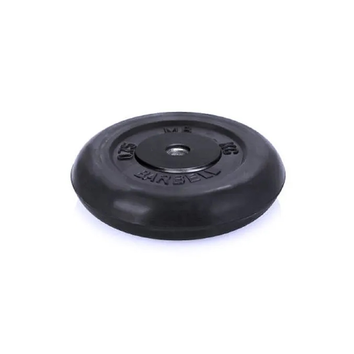 D 26 мм чёрный 0,75 кг MbBarbell Диск обрезиненный - фото 2