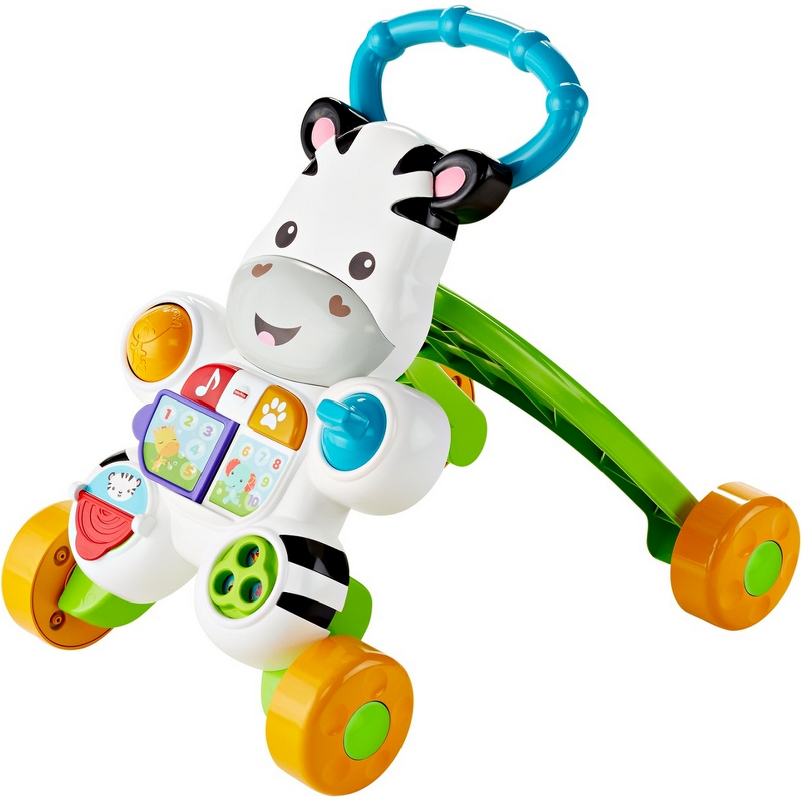 Ходунки Fisher Price Зебра с ручкой - фото 6