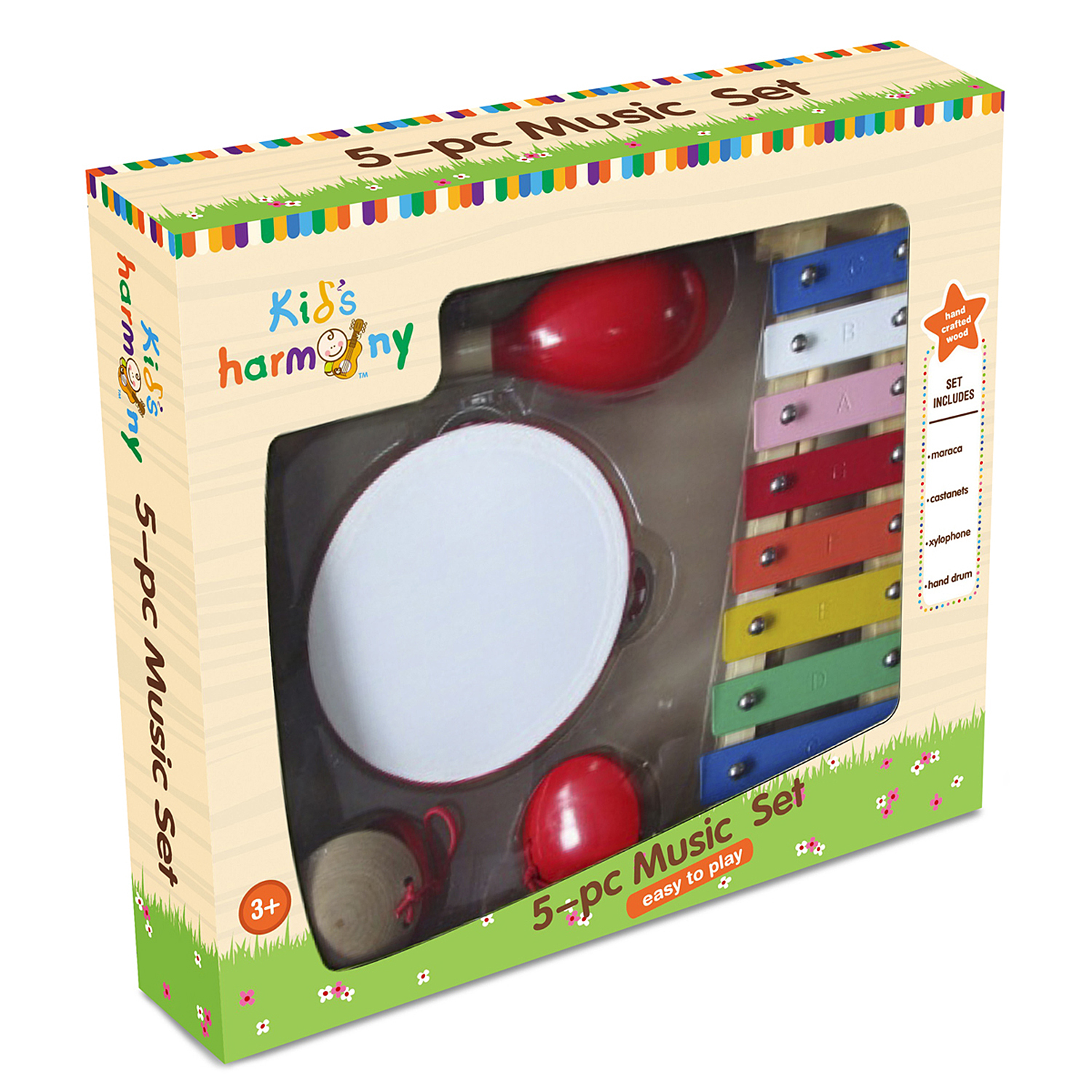 Игрушка музыкальная Kids Harmony бубен, маракас, ксилофон - фото 2