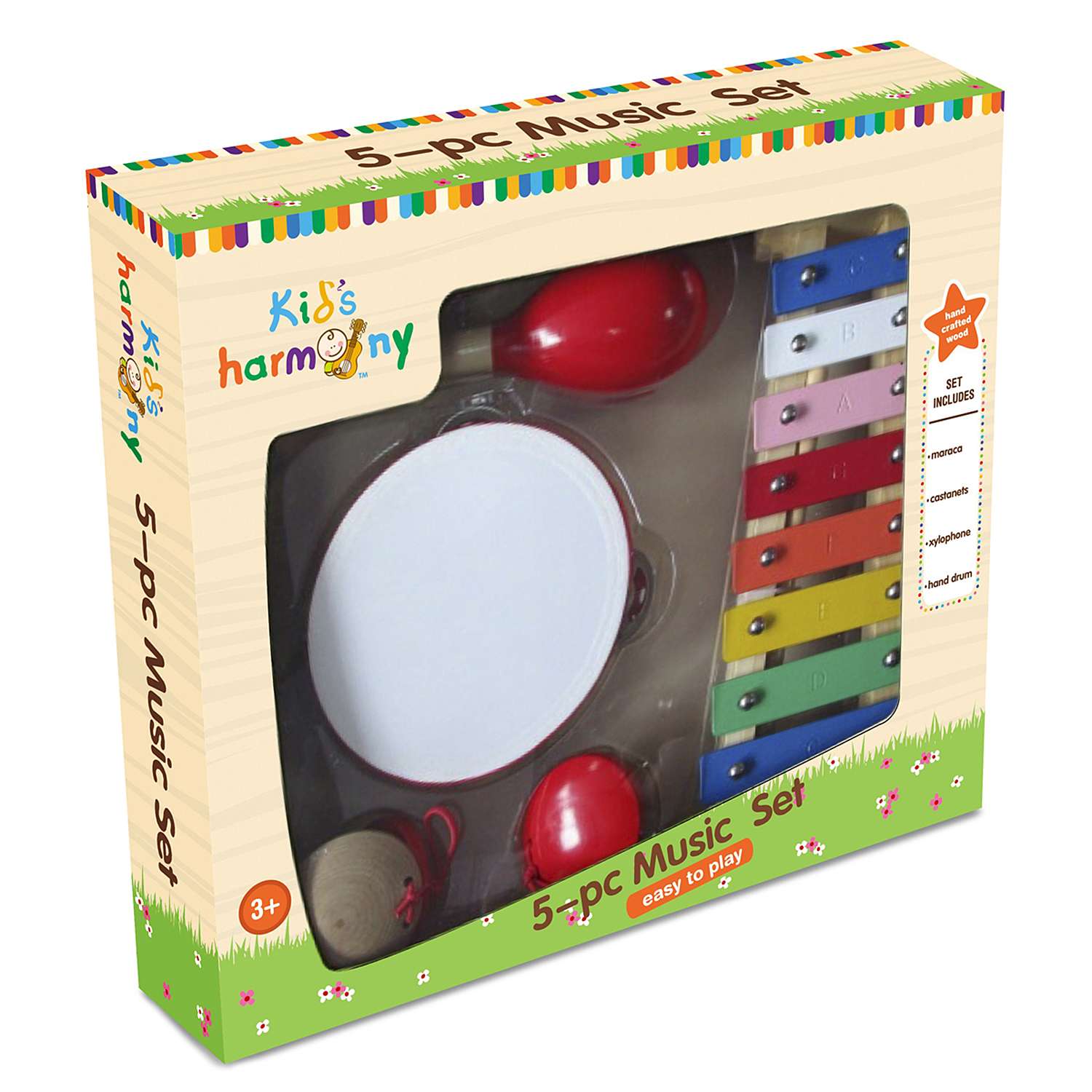 Игрушка музыкальная Kids Harmony бубен, маракас, ксилофон - фото 2