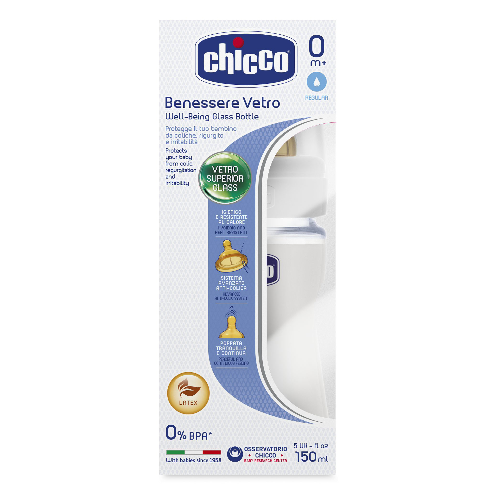 Бутылочка Chicco Well-Being 150 мл - фото 2